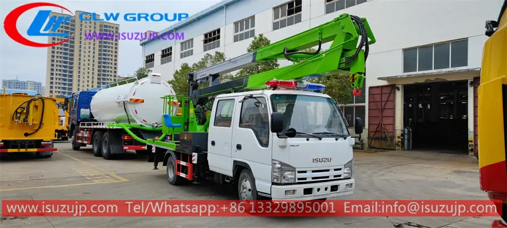 ISUZU Double cabin 18m cherry picker truck