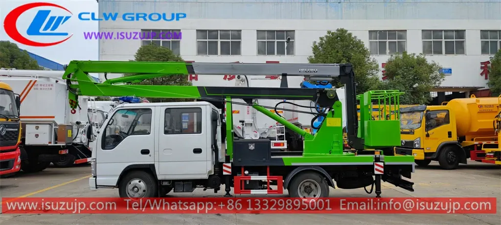 ISUZU NJR 16 meters cherry picker lift
