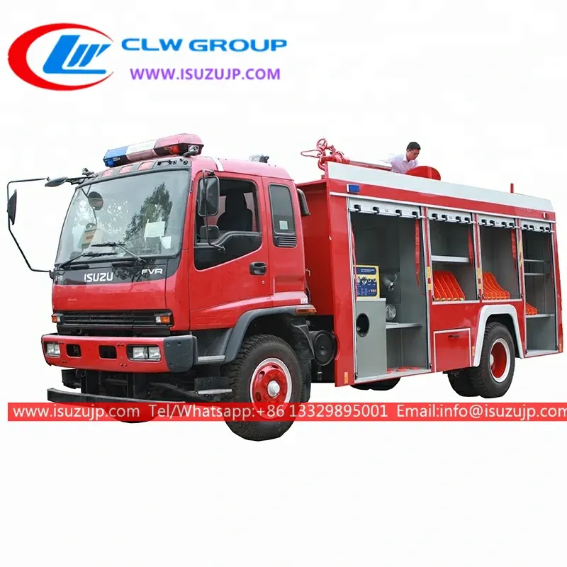 Japan Isuzu Medium Emergency Rescue fire department truck