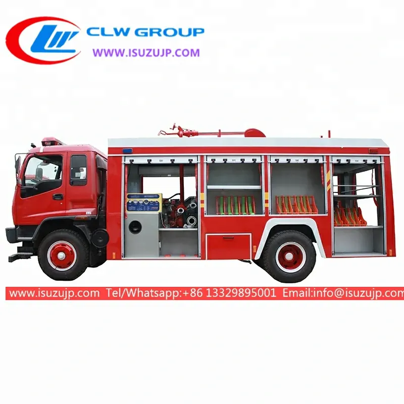 Japan Isuzu Medium Emergency Rescue fire department truck