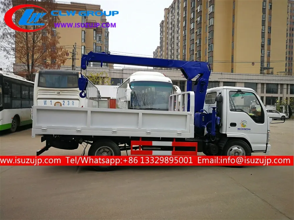 ISUZU NHR 2 ton mini truck cranes for sale