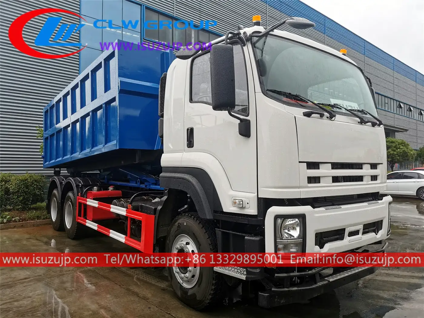 6×4 ISUZU VC61 20tons hook lift dumpster for sale