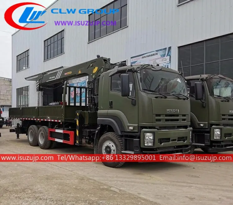 10 wheel ISUZU 16T Straight arm Sany truck crane