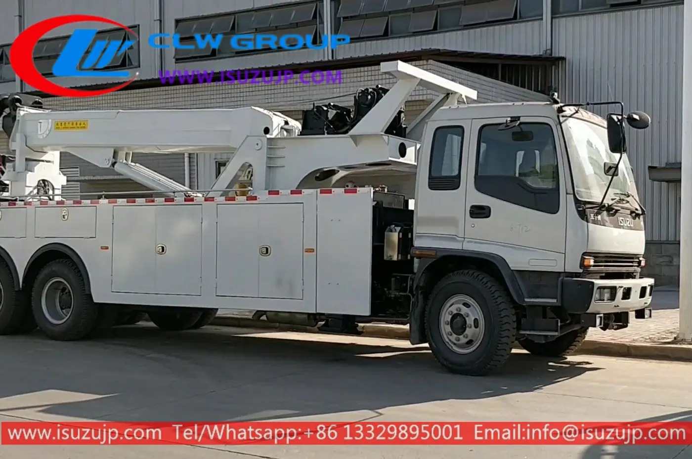 10 wheel ISUZU FVZ 25 ton heavy duty rotator wrecker tow truck