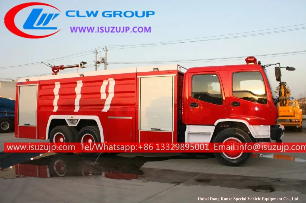 10 wheel ISUZU FVZ off road fire truck