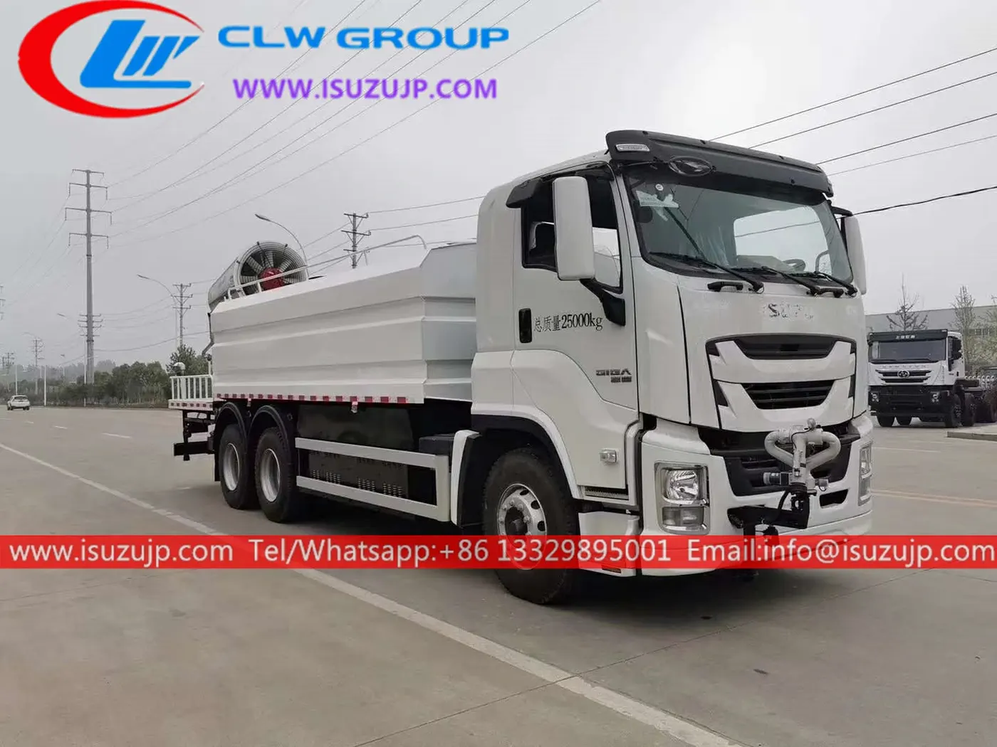 10 wheel ISUZU GIGA 18000liters construction dust control water truck
