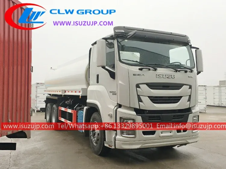 10 wheel ISUZU GIGA 5000 gallon water tanker with pump