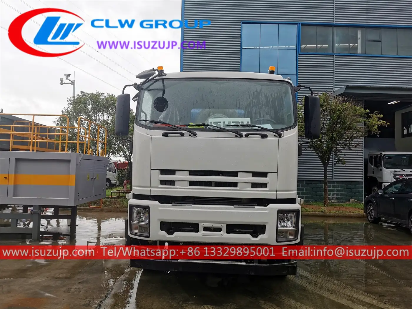 6×4 ISUZU VC61 20tons hook lift dumpster for sale