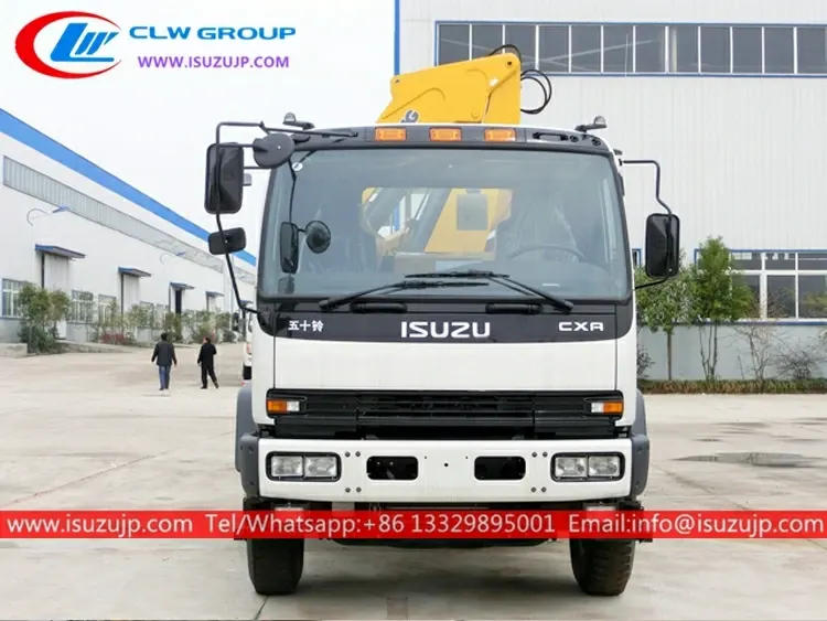 10 tire ISUZU FVZ 15 ton knuckle Folding boom crane truck