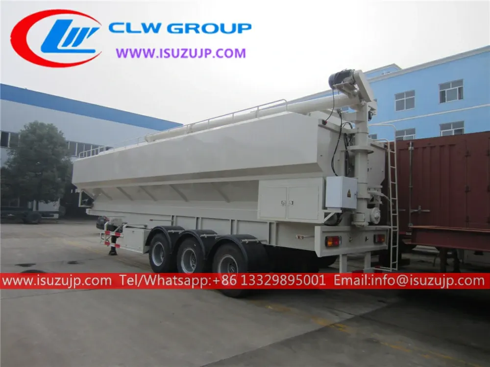 3 axle 55m3 feed trailer for sale