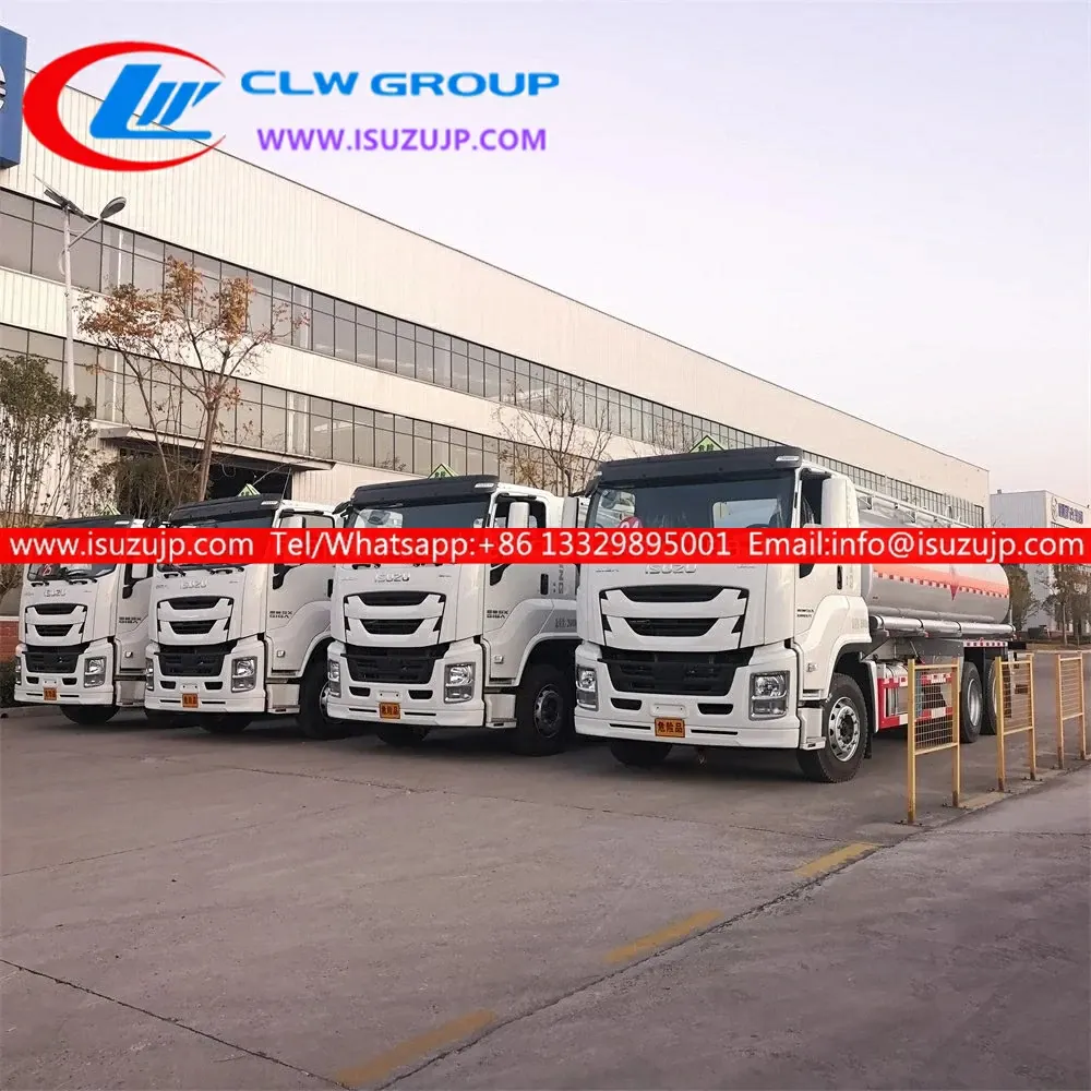 4×2 ISUZU GIGA 4000 gallon petrol oil tanker truck for sale