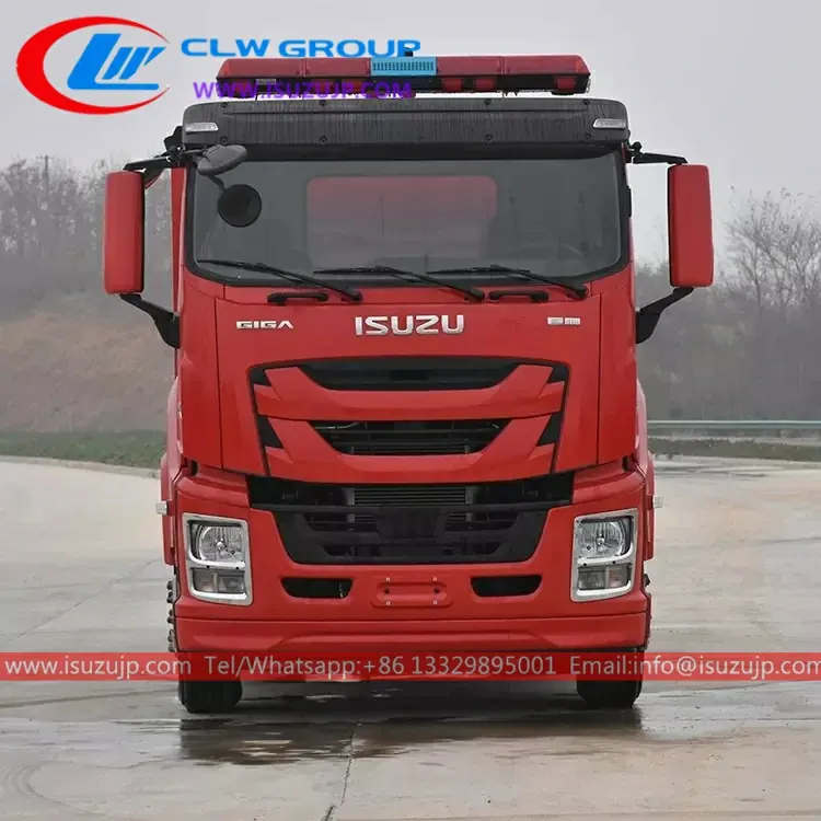 4×2 ISUZU GIGA 6 ton water tender foam fire truck for sale Indonesia