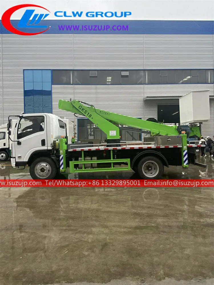 4×4 18meters Isuzu telescopic boom high-altitude working vehicle