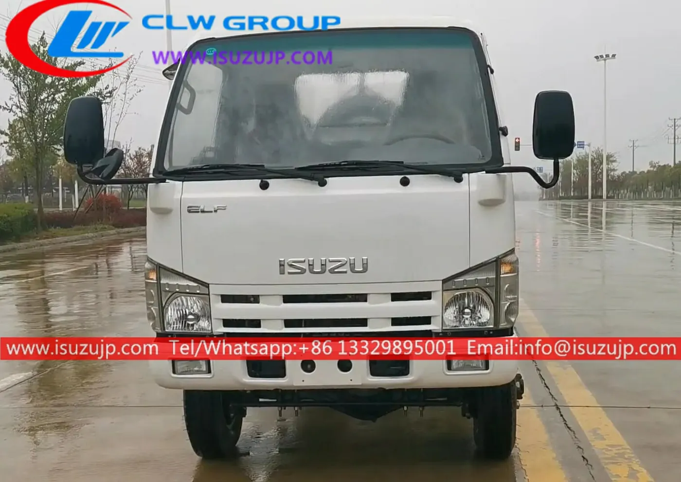 4×4 ISUZU ELF Offroad 3 ton hooklift truck and bins for sale