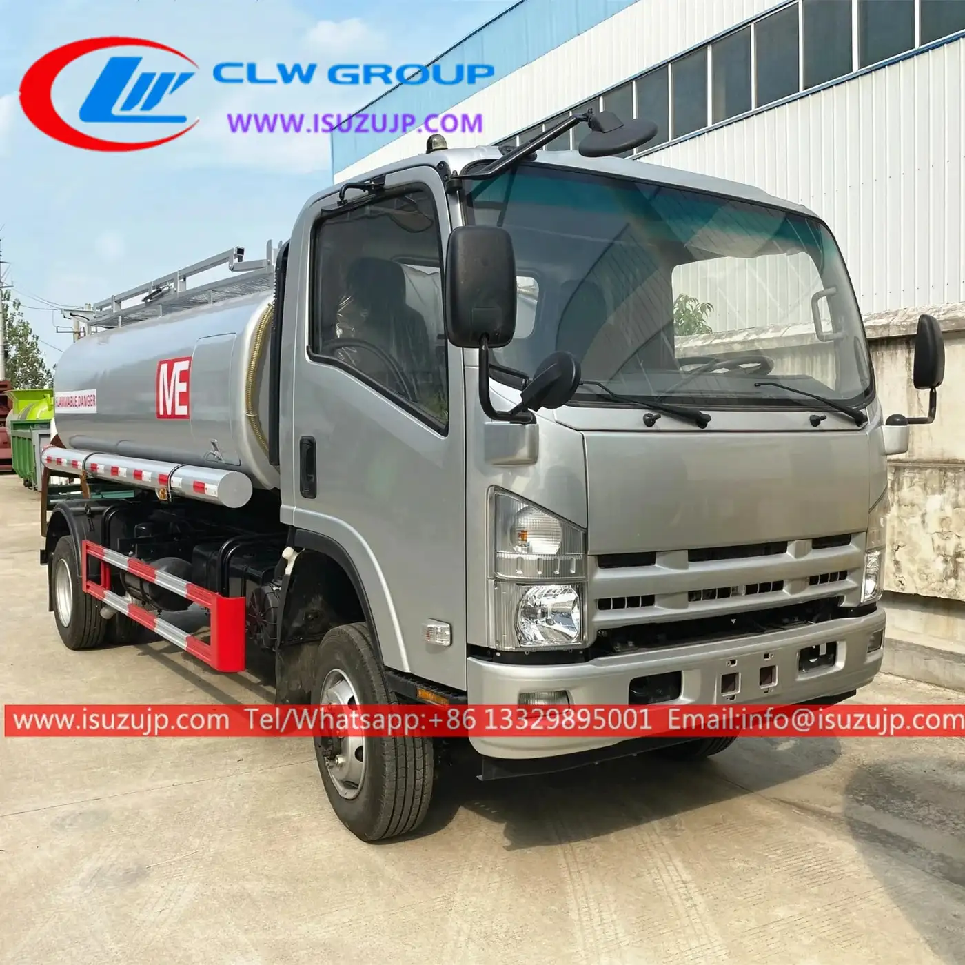 4×4 ISUZU NPR All Wheel Drive 8000L oil fuel tanker