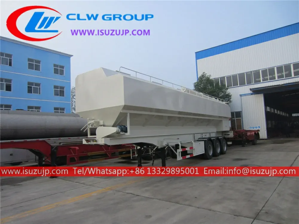 3 axle 55m3 feed trailer for sale