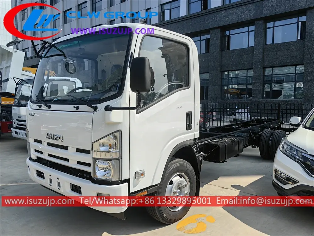 6 wheels Single cab ISUZU 700P NPR 7tons light truck chassis for sale