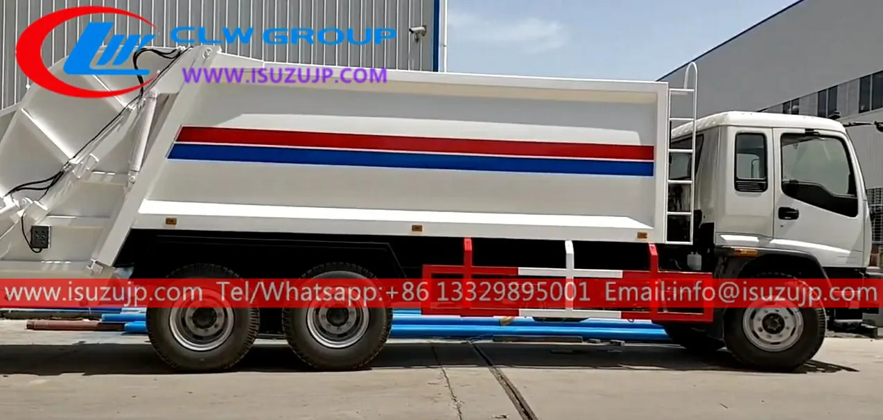 6×4 ISUZU FVZ 16m3 Rear loading garbage compactor refuse truck