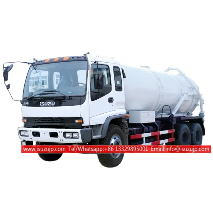 6×4 ISUZU FVZ 18000liters vacuum sewage suction truck