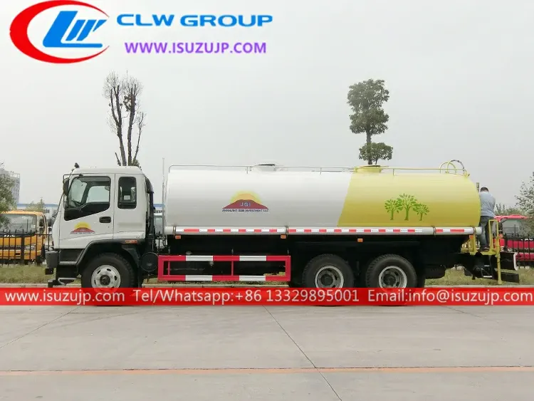 6X4 ISUZU FVZ 20000liters sprinkling water tanker truck
