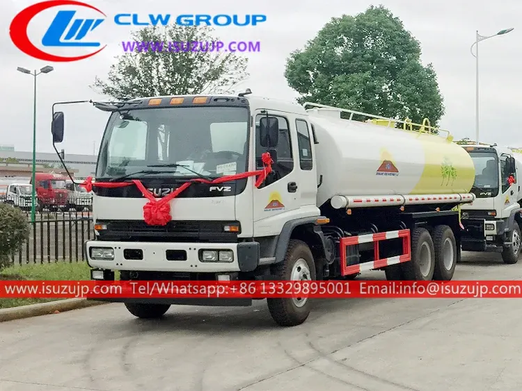6X4 ISUZU FVZ 20000liters sprinkling water tanker truck
