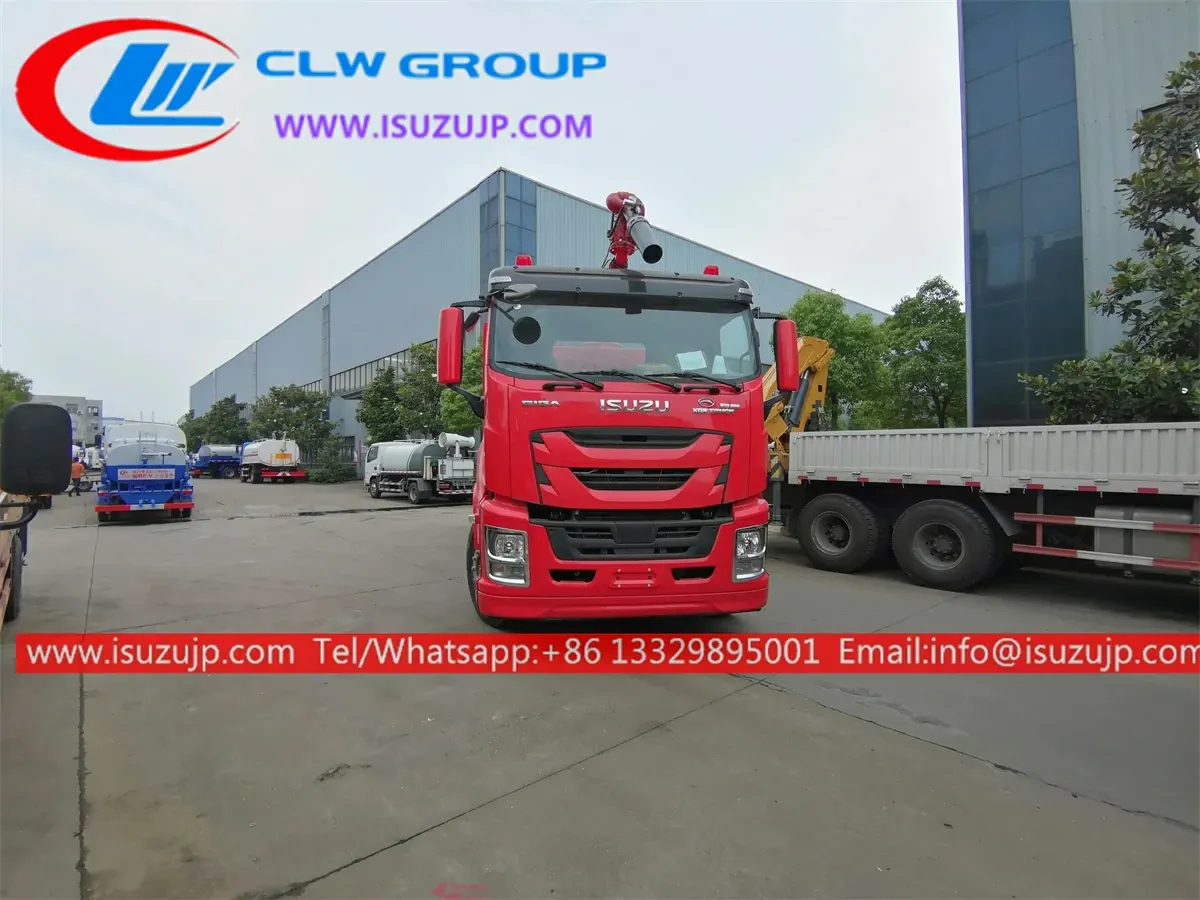 6×4 ISUZU GIGA 4000 gallon fire tanker for sale