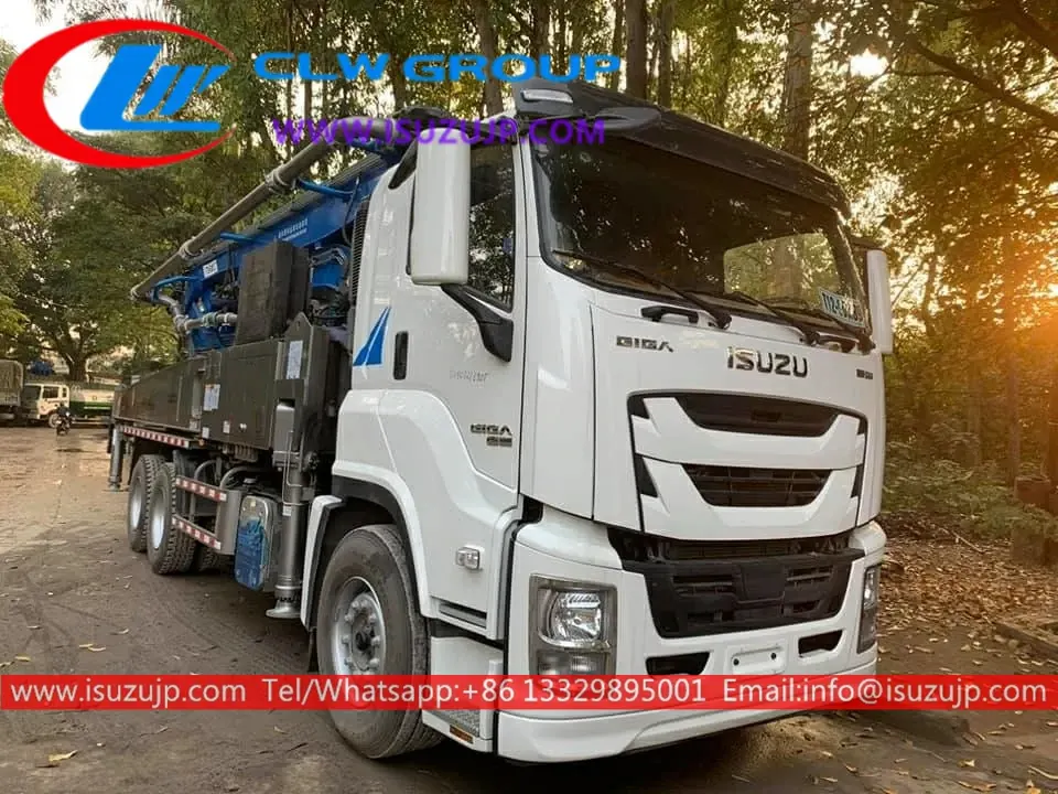 6×4 Isuzu GIGA 52meters cement pump truck for sale