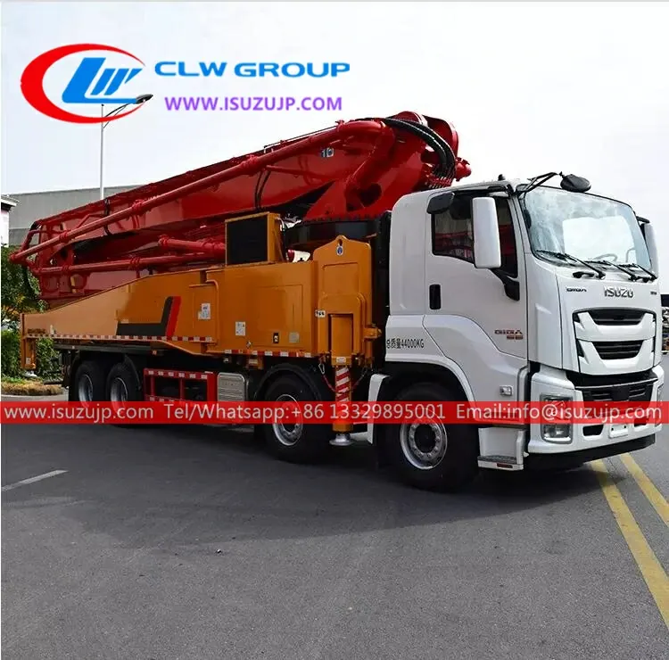 8×4 Isuzu GIGA 62meters concrete pump truck for sale