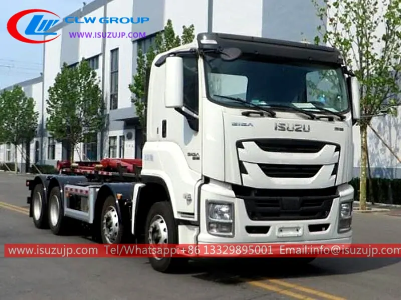 12 wheel ISUZU GIGA 25ton roll on roll off dump truck