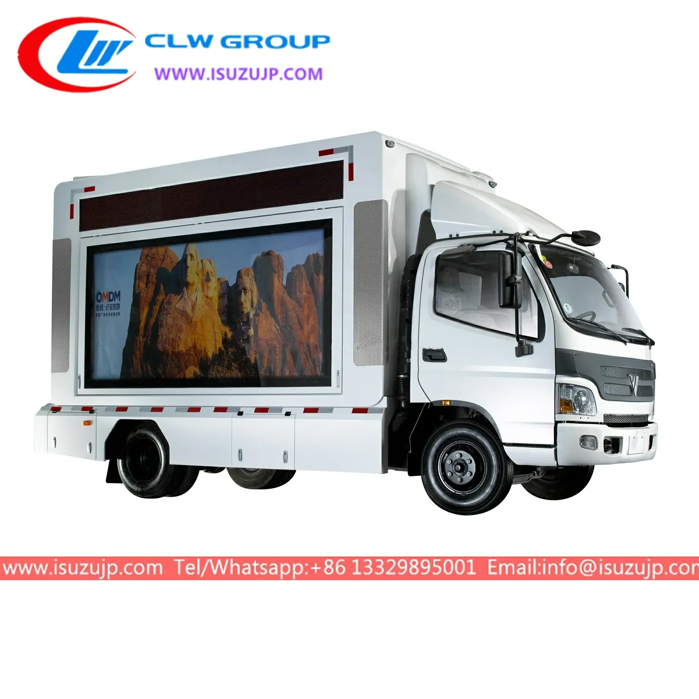 Foton Aumark full color screen led display box truck