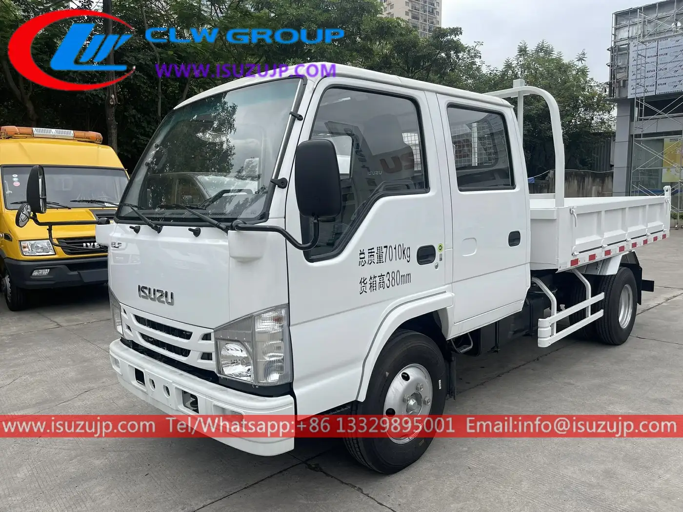 Isuzu 100P double cabin small mining dump truck