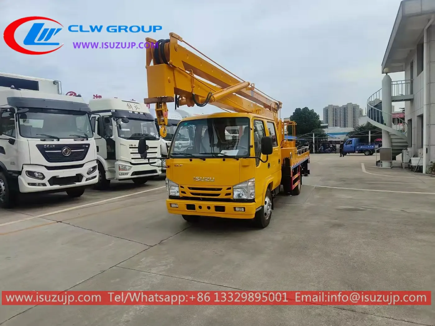 ISUZU Double cabin 18m cherry picker truck