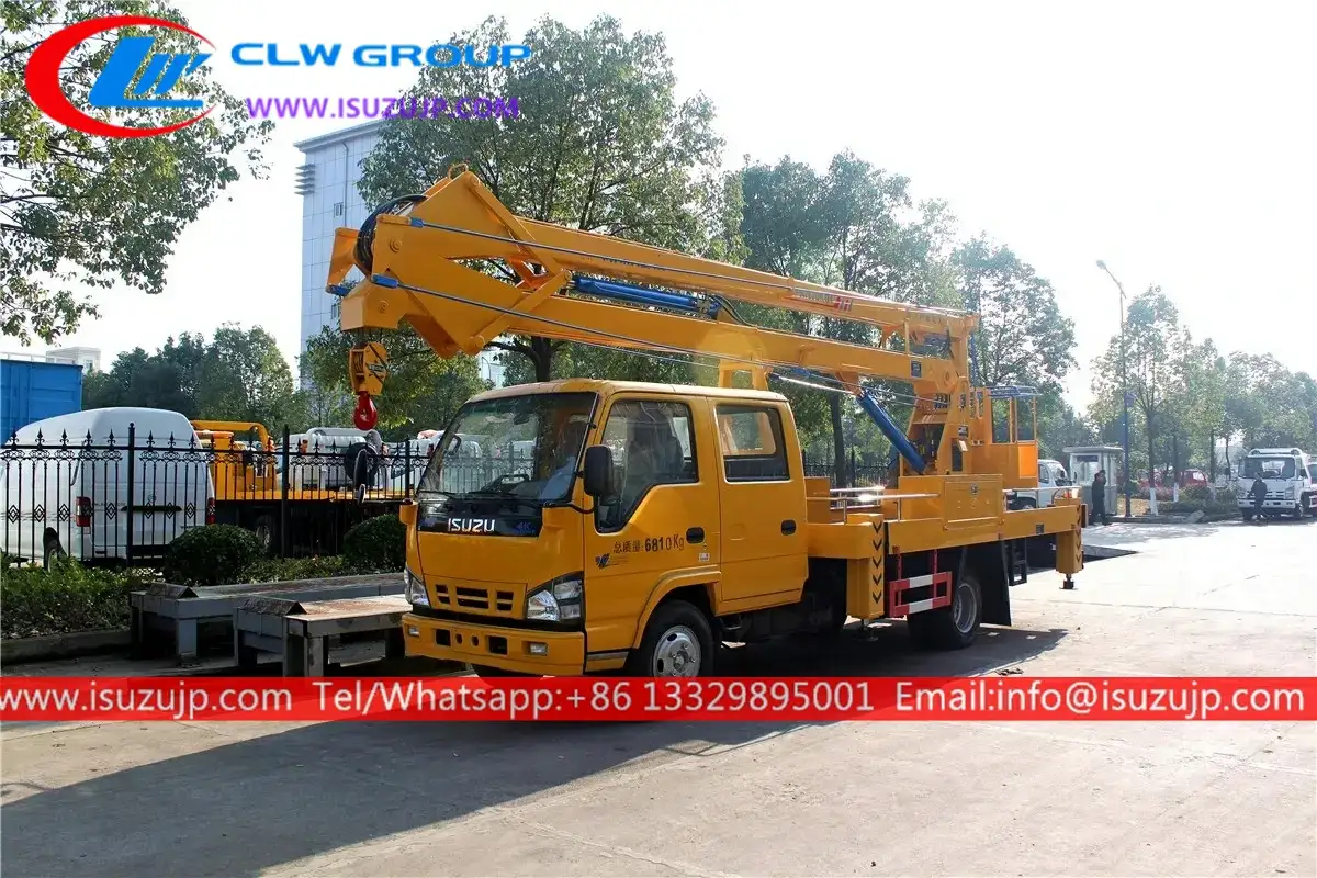 ISUZU NKR 16 meters man lift truck