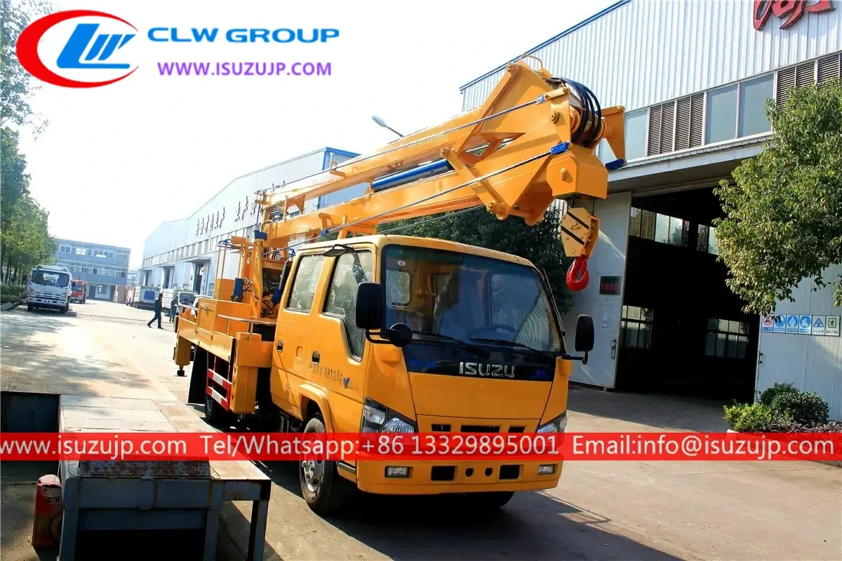 ISUZU NKR 16 meters man lift truck
