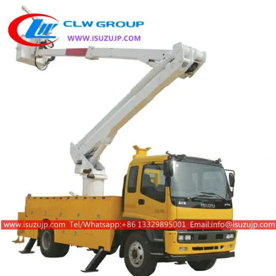 ISUZU 24m truck mounted cherry picker for sale