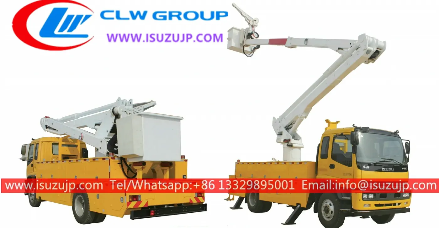 ISUZU 24m truck mounted cherry picker for sale