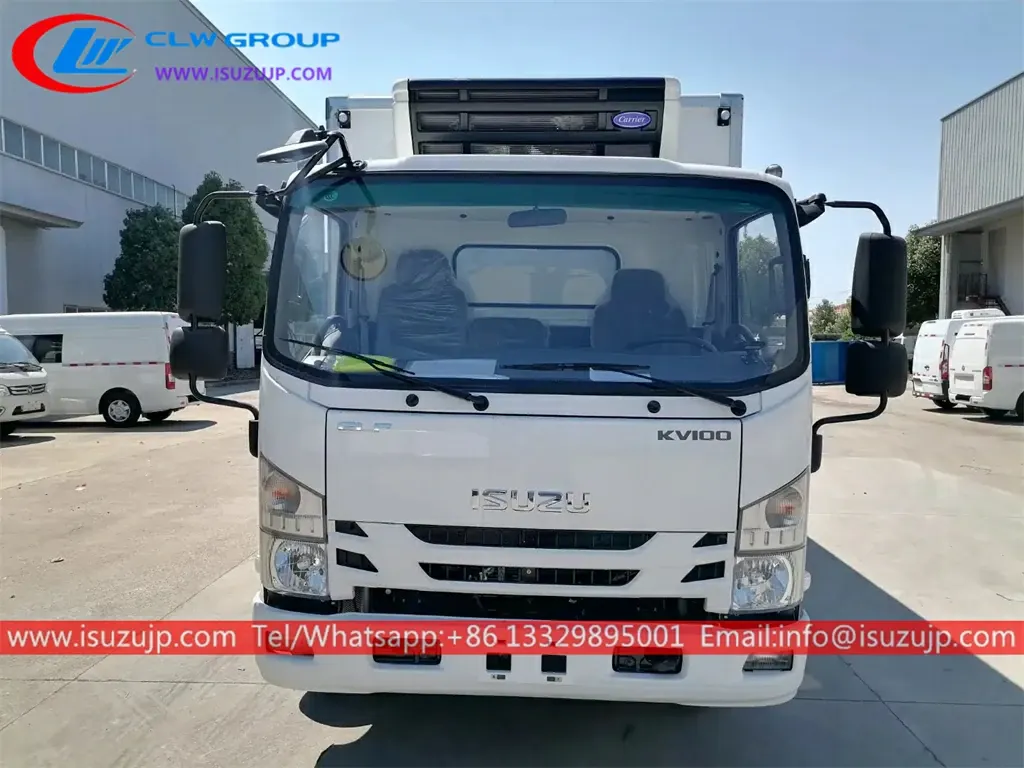 ISUZU KV100 3ton freezer box truck for sale