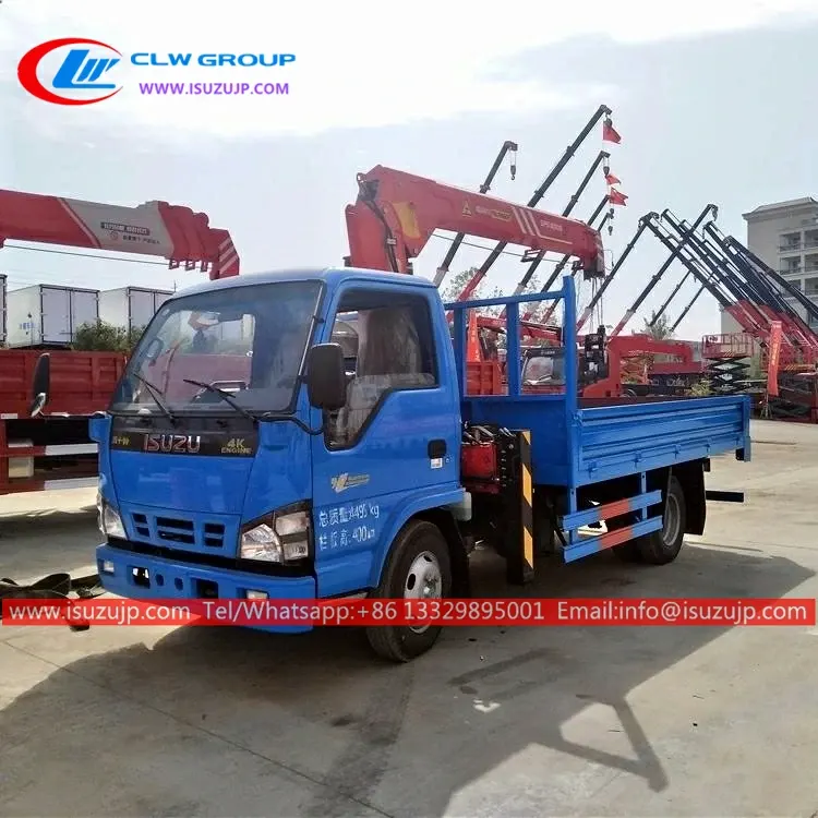 ISUZU 600P palfinger small truck lift crane
