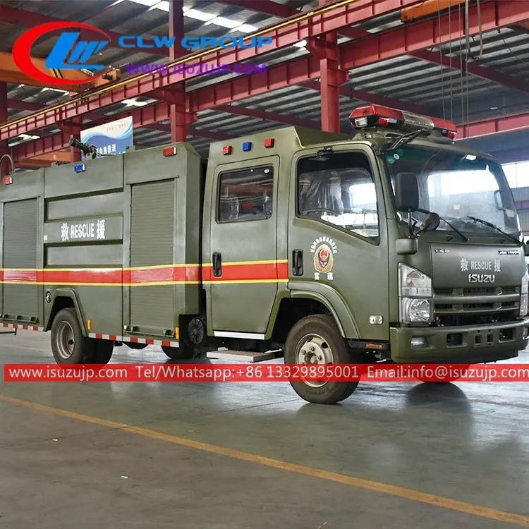 ISUZU NMR 3500L firetrucks sale in Madagascar
