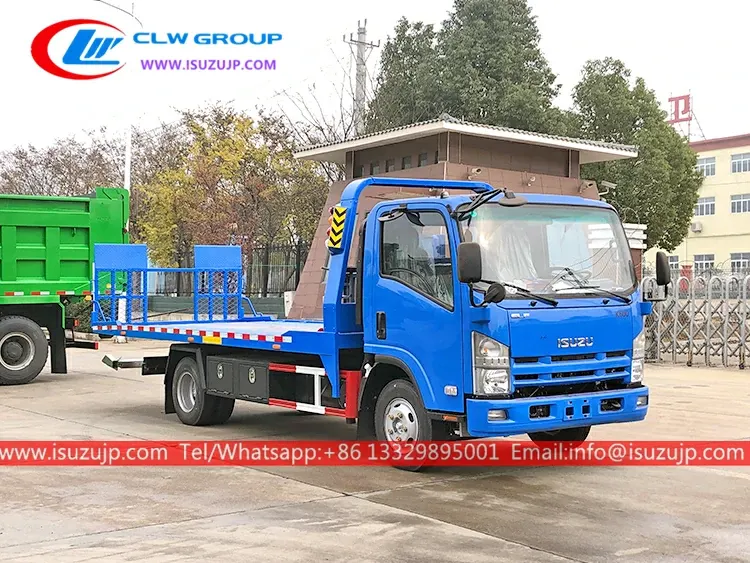 ISUZU KV100 3 ton full down bed wrecker tow truck