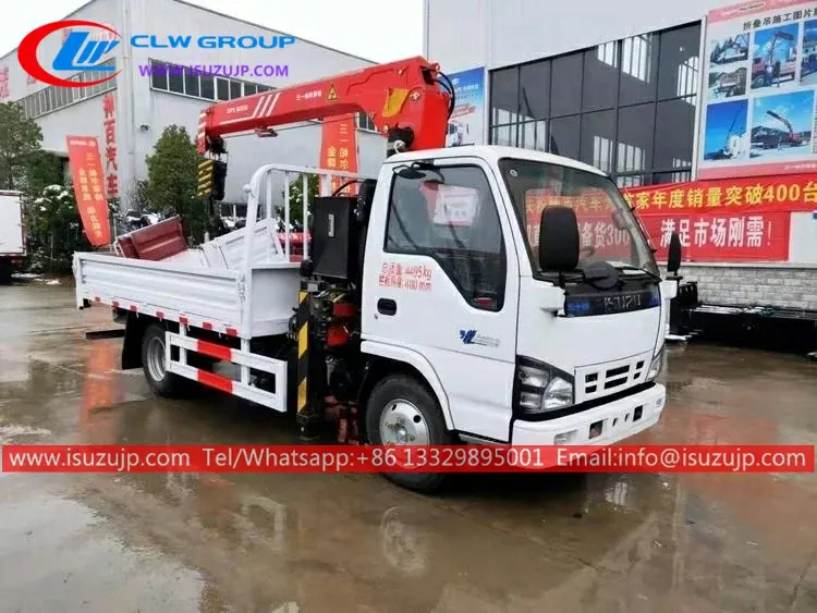 120HP ISUZU 3 ton sany crane truck