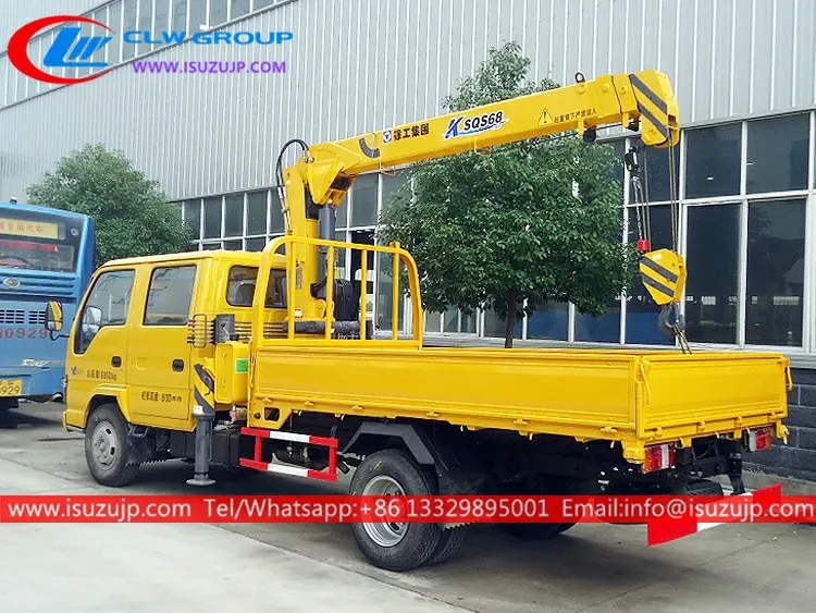 ISUZU 3000kg mini telescopic boom truck crane