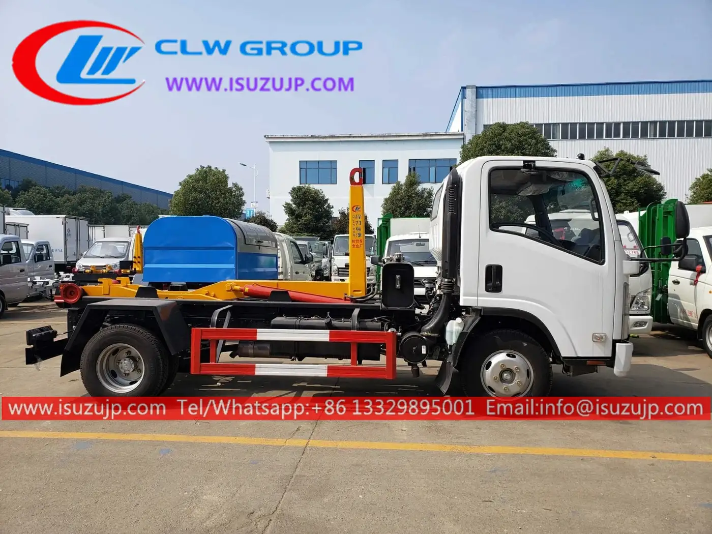ISUZU KV100 5m3 roll off garbage truck