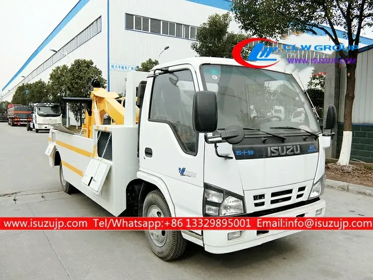ISUZU NKR 5 ton sliding rotator wrecker tow truck