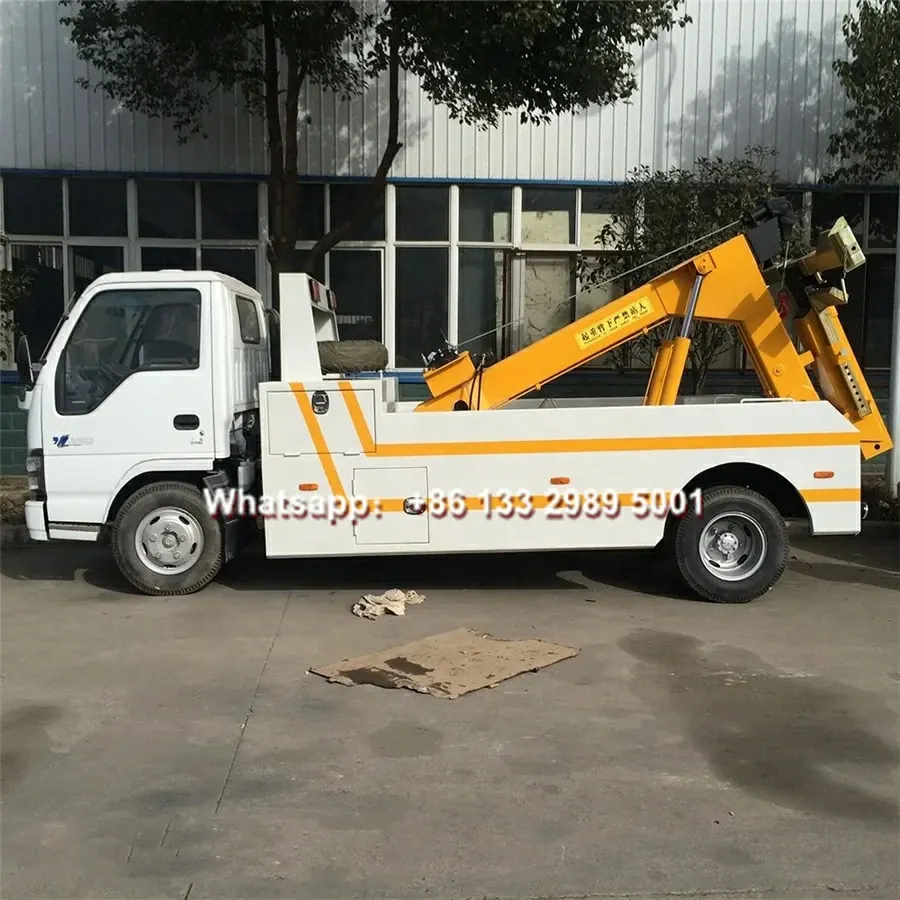 ISUZU NKR 5 ton sliding rotator wrecker tow truck