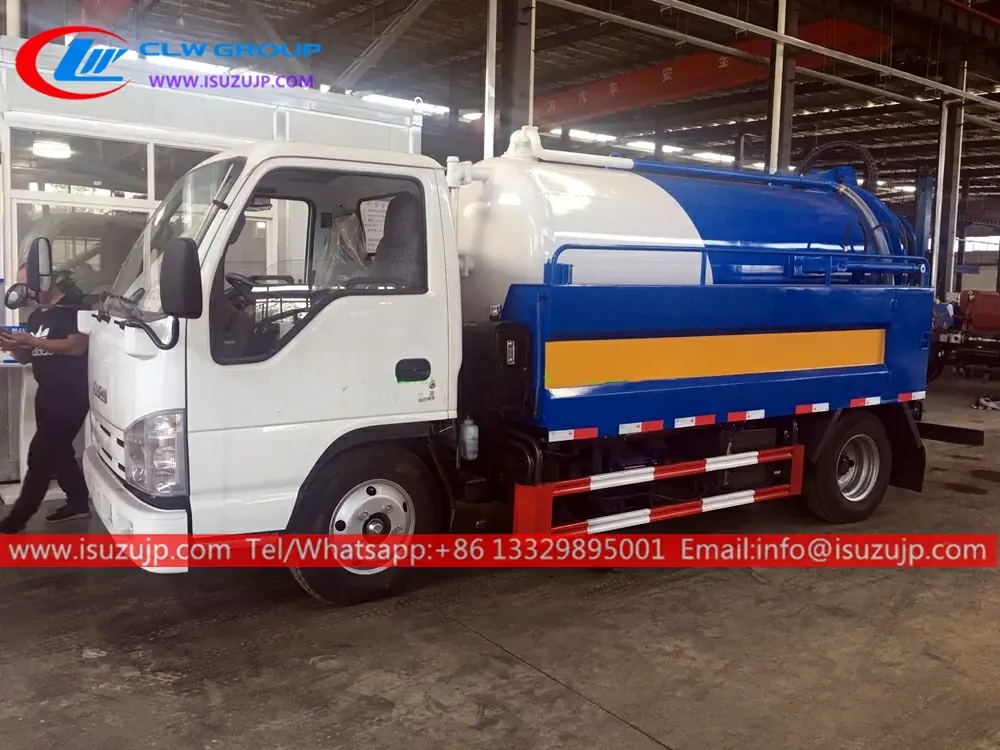 ISUZU 5000liters jetting and vacuum truck
