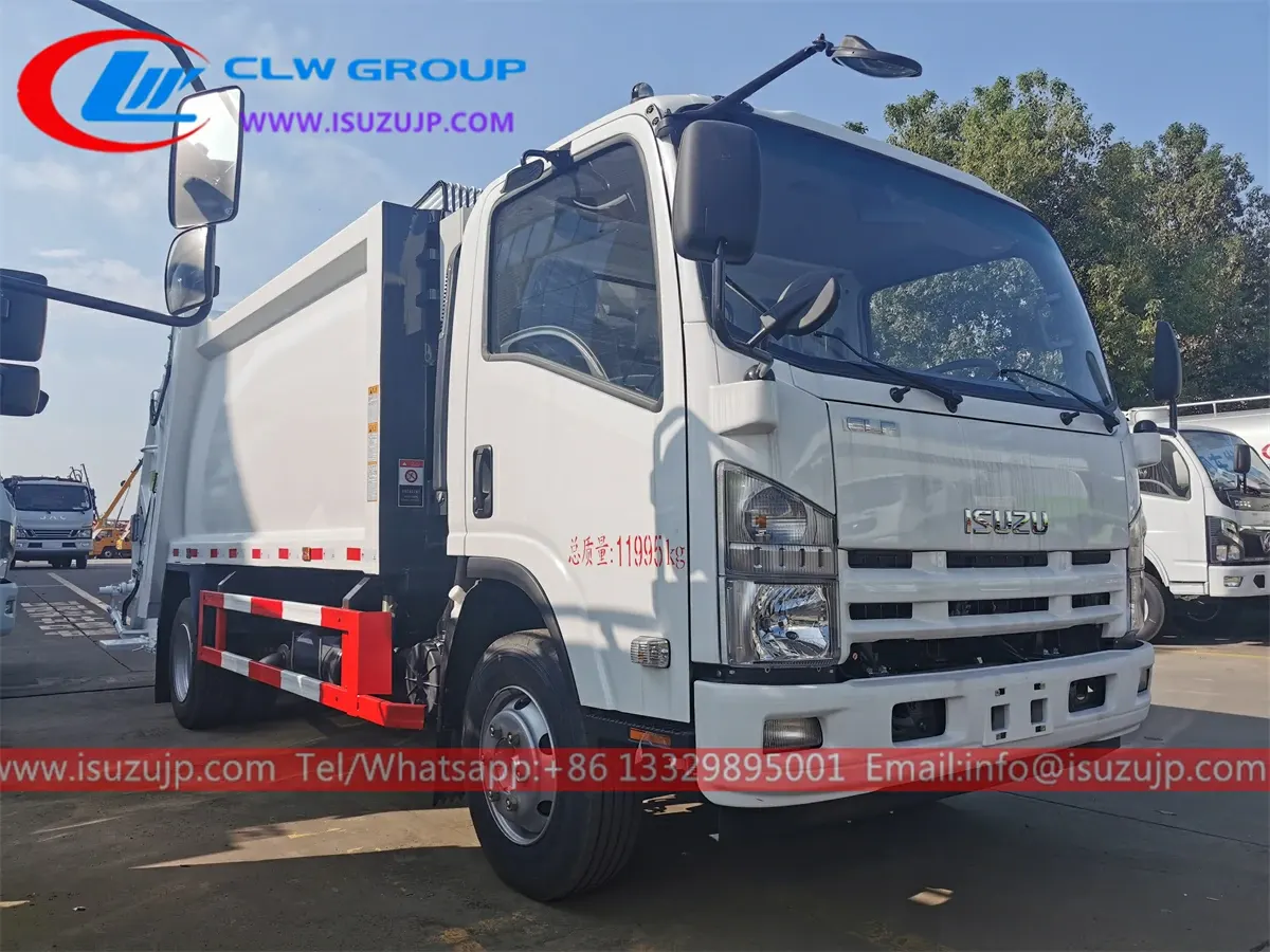 ISUZU 8cbm waste management compactor trash trucks