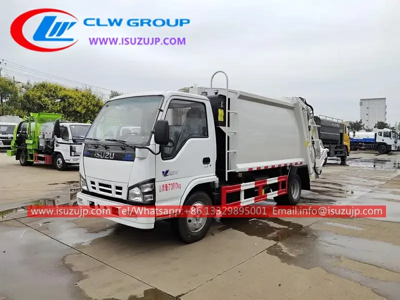 ISUZU 8m3 garbage collection waste compactor trucks