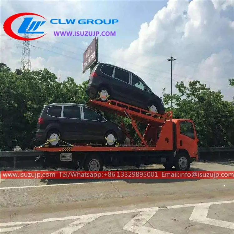 ISUZU 6 tons one towing three wrecker truck