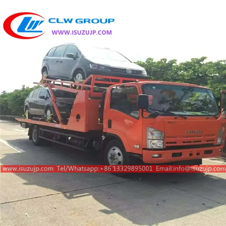ISUZU 6 tons one towing three wrecker truck